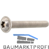 ISO7380-2 M 4x 8 TX20 Edelstahl A2 Linsenschraube Innensechsrund, Vollgewinde