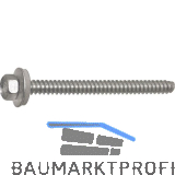 Fassadenbauschraube stumpf 6.3x 25 verzinkt mit Neoprendichtscheibe � 16 mm