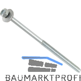 Fassadenbauschraube stumpf 6.3x 50 verzinkt mit Neoprendichtscheibe � 16 mm