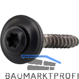 Spenglerschraube 4.5x 25 TX20 Edelstahl A2 Kopf beschichtet RAL8019 graubraun