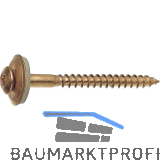 Spenglerschraube 4.5x 35 TX20 Edelstahl A2 verkupfert mit Dichtscheibe � 15mm