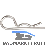 Federstecker einfach 5x 85 Edelstahl A2 ~DIN11024