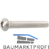 ISO7380-1 M 3x 20 Edelstahl A4-070 Linsenschraube mit Innensechskant