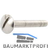 Becherschrauben M 4x 30 Edelstahl A2 mit Schlitz