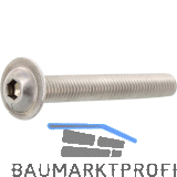 ISO7380-2 M 3x 6 Edelstahl A2 -70 Linsenschraube mit Flansch und ISK