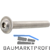ISO7380-2 M 6x 10 Edelstahl A2-070 Linsenschraube mit Flansch und ISK
