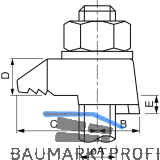 BEAM CLAMP BB3G10 Stahltr�gerklemme M10 Sphaeroguss feuerverzinkt mit Zulassung