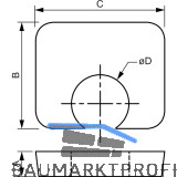 BEAM CLAMP Distanzst�ck BF1G08 M 8 H= 4mm Stahl feuerverzinkt