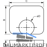 BEAM CLAMP Distanzst�ck BG1G20 M20 H=20mm Stahl feuerverzinkt