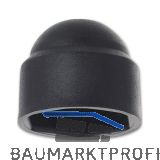 ~DIN1587 Kunststoffabdeckkappe Sechskant M12 / SW19 Polyethylen schwarz