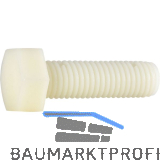 DIN34810 M 6x 16 PA 6.6 Polyamid natur Sechskantschraube (~DIN933)