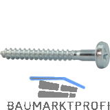 Flachkopfschraube 5,5 x 50 PZ3 verzinkt-blau