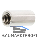 Distanzbuchsen rund M10x 25 Edelstahl A4 (Langmutter)
