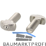 Nutenschraube mit Federkugel M 8x 22 - Edelstahl A2