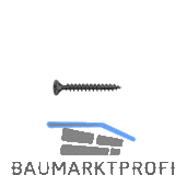 S-Spanplattenschraube Senkkopf 4.5x 40 VG Pozidriv 2 verzinkt schwarz