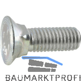 Pflugschrauben mit Vierkantansatz DIN608 10.9 M10x35 - Stahl Fe Zn15/Cn/T0