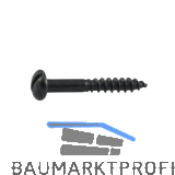 Zier-Holzschraube � 3 x 15 mm, Flachkopf, Schmiedeeisen verzinkt patiniert