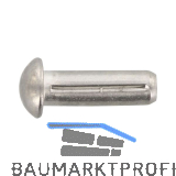 DIN1476 Halbrundkerbnagel 2.5x 6 Edelstahl A2