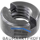 DIN546 Schlitzmutter M10 Stahl blank