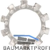 DIN6797A M2.5 Edelstahl A2 Zahnscheibe aussengezahnt