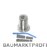 Blindnietmutter Flachkopf Rundschaft offen M 5 UT/FEF3 Stahl verzinkt