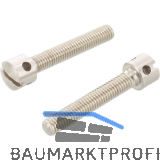 DIN404 M 5x 10 Edelstahl A1 Kreuzlochschraube mit Schlitz