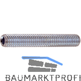 ISO4026 45H M 8x 40 verzinkt Gewindestift mit Kegelkuppe Innensechskt (DIN913)