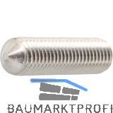 ISO4027 M 6x 10 Edelstahl A4 Gewindestift mit Spitze Innensechskant (DIN914)