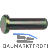 DIN1434A 10x 30 H11 blank Bolzen mit kleinem Kopf ohne Splintloch