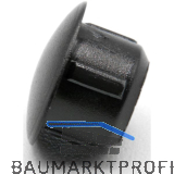 Abdeckstopfen f�r Bohrloch � 5mm mit Abhubsicherung Polyethylen schwarz