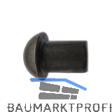 Hammerkopfniete / Halbrundniete DIN124 12x16 Stahl blank