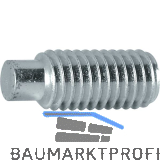 ISO4028 45H M 5x 6 verzinkt Gewindestift mit Zapfen Innensechskant (DIN915)