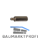 Distanzhalter M 4x 8 Innen-/Aussengewinde Messing vernickelt