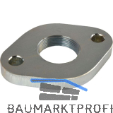 DIN2558 1 1/2" Gewindeflansch glatt, oval, galv. verzinkt