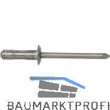 Mehrbereichsniete Flachrundkopf 4.8x17 Aluminium mit Edelstahldorn
