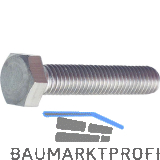 ISO4017 8.8 M36x120 verzinkt Sechskantschraube ohne Schaft (DIN933)