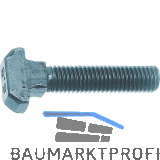 DIN186A 4.6 M 8x 30 blank Hammerschraube mit Vierkant