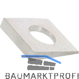 DIN435 M16 Edelstahl A2 Scheibe f�r I-Tr�ger Neigung 14 %