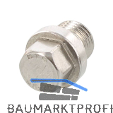 DIN910 G 1/2" Edelstahl A2 Verschlussschraube mit Rohrgewinde
