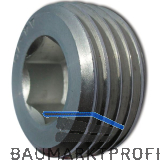 DIN906 R1/4" Edelstahl A2 Verschlussschraube kegeliges Rohrgewinde mit ISK