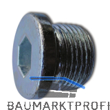 DIN908 5.8 G 1/2" blank Verschlussschraube zylindrisches Rohrgewinde