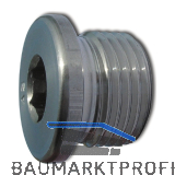 DIN908 G 3/8" Edelstahl A2 Verschlussschraube zylindrisches Gasgewinde