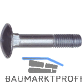 SECOTEC Torbandschraube DIN603 M10X100 verzinkt-blau KP-25