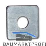 SECOTEC Vierkantscheibe DIN436 M 16 verzinkt-blau KP-25