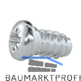 Systemschraube Panhead, 6,3x19 mm, PZ, Stahl verzinkt