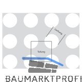 Aluminium-Lochblech Al99,5 (EN AW - 1050) H14 2000/1000/2 mm RG: 10-15 mm