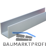 Aluminium U-Profil Edelstahloptik A1/C31 ungleichschenkelig 50/20/50/2 mm