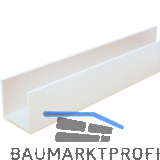 Aluminium U-Profil AlMgSi0,5 Wei� RAL 9010 ungleichschenkelig 20/15/20/1,5 mm