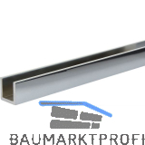 Aluminium U-Profil AlMgSi0,5 Glanzchrom poliert, Ungleichschenkel 40/20/40/2 mm