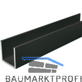 Aluminium U-Profil AlMgSi0,5 - RAL 7016 matt ungleichschenkelig 30/20/30/2 mm